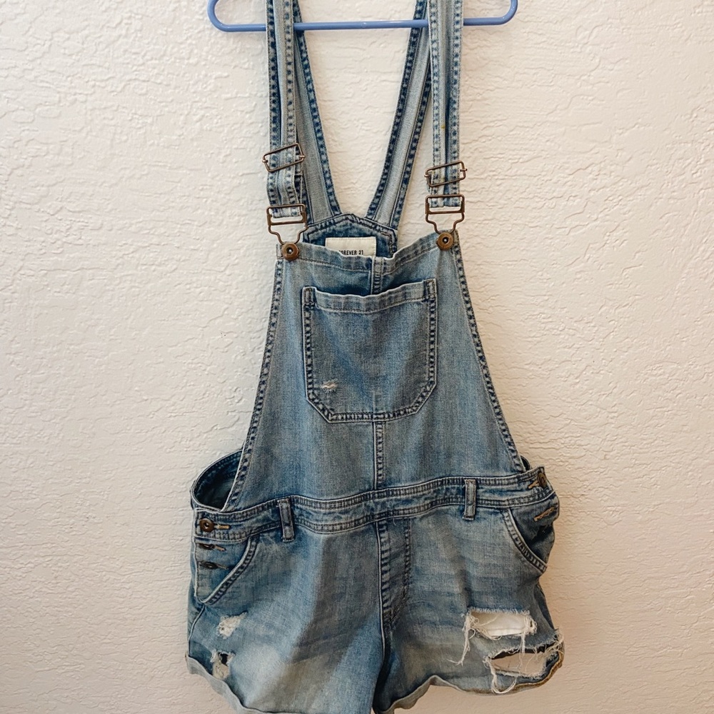 Forever 21 Overall Shorts